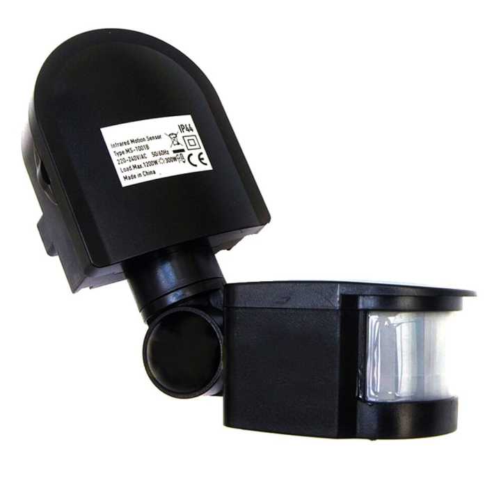 PIR Motion Sensor Detector Rainproof Outdoor 220V-250V Adjustable 180 Degree PIR Switch For Lamp Light Siren