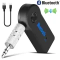 Wireless Bluetooth AUX Audio Music Receiver Adapter with Microphone. 