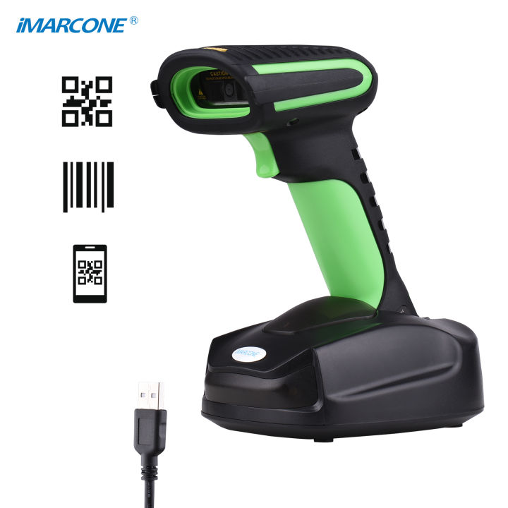 iMARCONE%202-in-1%20Industrial%20Barcode%20Scanner%20Handheld%201D/2D/QR%20Code%20Scanner%202.4G%20&%20BT%20Wireless%20Bar%20Code%20Reader%200.3%20Megapixel%20with%20Base%20Compatible%20with%20Windows/Android/Mac/Linux%20for%20Supermarket%20Retail%20Logistics%20Warehouse%20-%20Image%206