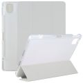 For Xiaomi Mi Pad 5 Pen Slot Transparent Back Cover Leather Tablet Case. 