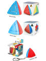 SENGSO Magic Tower 2x2 3x3 Magic Cube Pyraminx Special Cube Keychain cube Stickerless Speed Cube Triangle Cube Brain Teasers. 