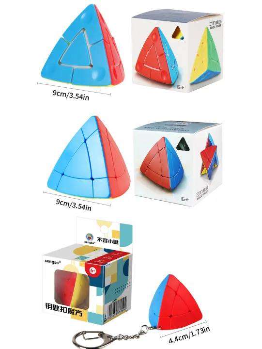 SENGSO%20Magic%20Tower%202x2%203x3%20Magic%20Cube%20Pyraminx%20Special%20Cube%20Keychain%20cube%20Stickerless%20Speed%20Cube%20Triangle%20Cube%20Brain%20Teasers%20-%20Image%205