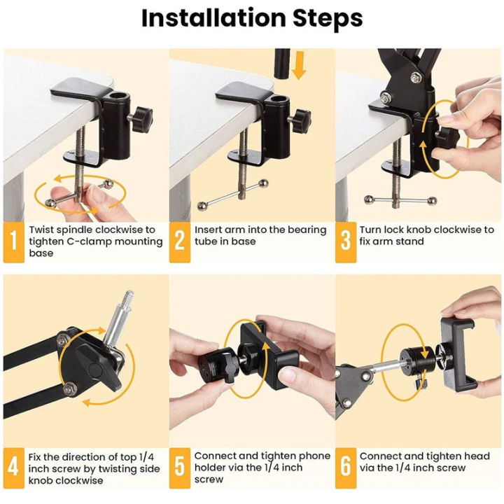 Flexible%20Arm%20Overhead%20Tripod%20for%20Phone%20Desktop%20Cellphone%20Bracket%20for%20Video%20Table%20Mobile%20Mount%20for%20Filming%20Recording%20-%20Image%204