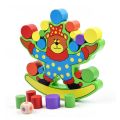 Wooden Little Bear Balance Toy | Puzzle Stacking Building Blocks Balance Board Table Game | Educational Gift for Kids. 