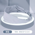 Yoga Hair Band Face Wash Female Sweat-Absorbent Summer Antiperspirant Sweat Guide Running Headband Fitness Beam Sports Hair Band Wide-Brimmed Headscarf Wear. 