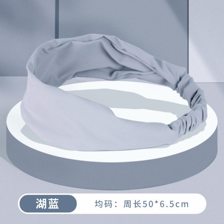 Yoga%20Hair%20Band%20Face%20Wash%20Female%20Sweat-Absorbent%20Summer%20Antiperspirant%20Sweat%20Guide%20Running%20Headband%20Fitness%20Beam%20Sports%20Hair%20Band%20Wide-Brimmed%20Headscarf%20Wear%20-%20Image%203
