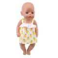 Doll Baby Clothes Spring Dress Fit 18 Inch American 43cm Reborn New Born Baby Doll OG Girl`s Toy Doll. 