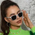 ZEBF-Vintage Square Women Sunglasses Luxury Brand Designer Trend Men Mirror Sun Glasses Retro Female Shades Zonnebril Dames UV400. 