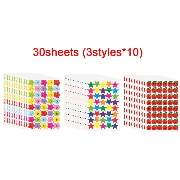 10%20Sheet%20Smiling%20Face%20Stickers%20Cute%20Notebook%20Laptop%20Portrait%20Decals%20Smile%20Star%20Letter%20Reward%20Sticker%20Classic%20Toys%20For%20Kids%20Gift%20-%20Image%207