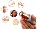 Rechargeable Finishing Touch Flawless Women Facial Hair Remover 18K Gold , Beauty Eyebrows Remover Trimmer Razor Shaver Electric Facial Hair Remover. 