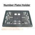 Rear Number plate holder- Black. 