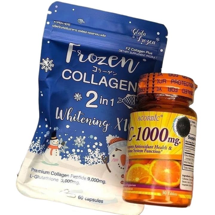 Photo inspiration: Picture Idea: Frozen Collagen Plus Vitamin C Acorbic C 1000 Whitte Ening