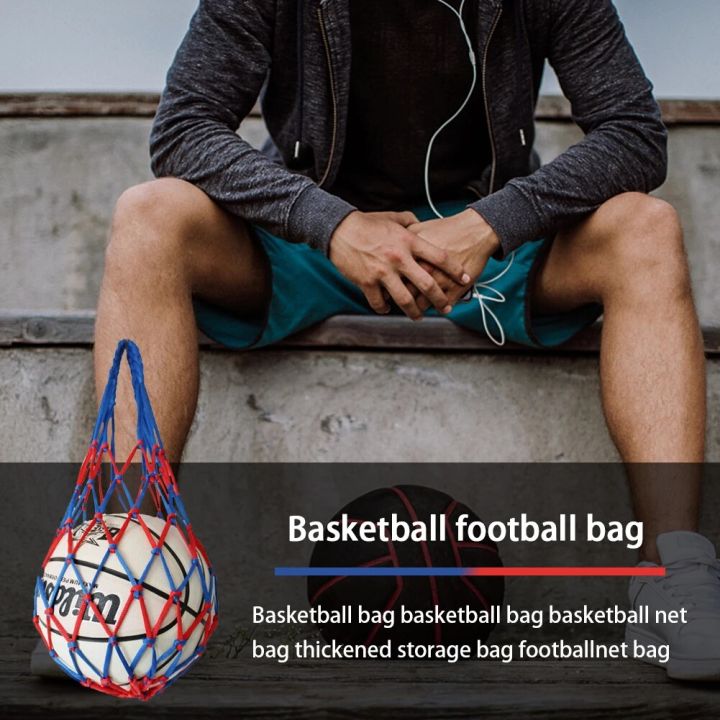 1 Nylon Net Bag Ball Carrier Mesh Bag Volleyball Basketball Football Soccer Organizer Network Bag for Outdoor