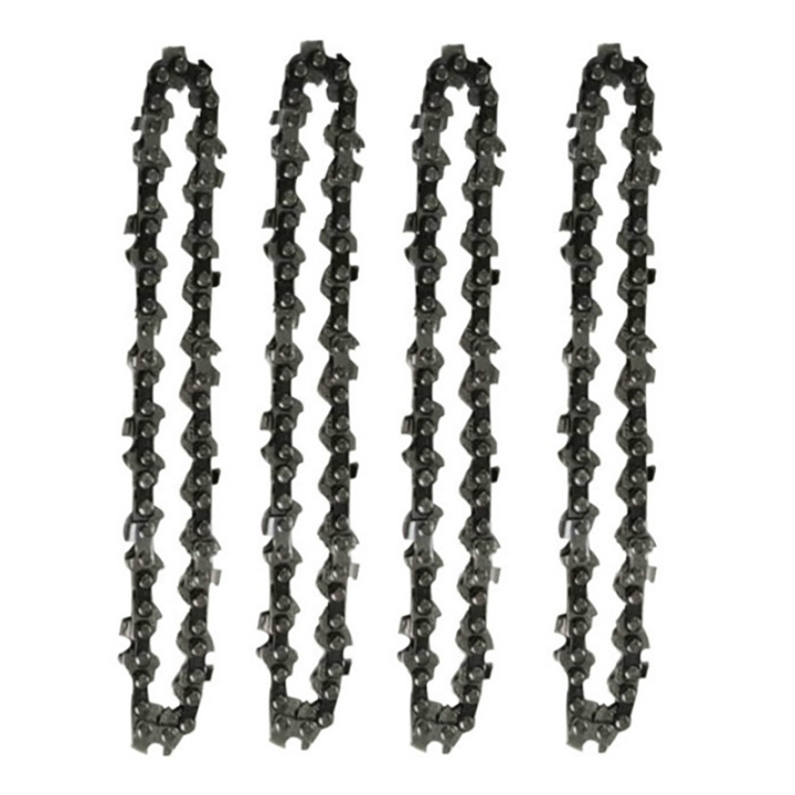 4Pcs Mini Chainsaw Chain 4 Inch Guide Saw Chain 1/4 LP Pitch, 28 ...