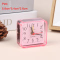 1 Pc Small Silent Non Ticking Pointer Quartz Clock Battery Powered Sleep Study Desk Clock Bedroom Clock Home Decorations. 