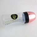240ml Rose Gold Baby Bottle And Pacifier Set With Chain Clip 26 Letters Bling Pacifier Kit BPA Free. 