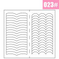 2 Sheets White French Manicure Strip Nail Art Form Fringe Tip Guides Sticker DIY Line Tips Decoration Tool. 