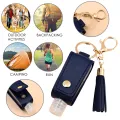 Kid Baby Hand Sanitizer Bottle Mini Disinfectant Hands Portable Hydroalcoholic Gel Bottle Hand Sanitizer Leather Case Keychain #WT. 