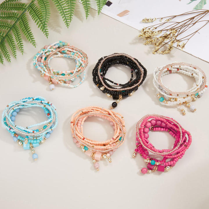 Bohemian%20Handmade%20Beads%20Bracelet%20Set%20For%20Women%20Summer%20Colorful%20Beaded%20Chain%20Bangle%20Girls%20Boho%20Jewelry%20Accessories%20-%20Image%205