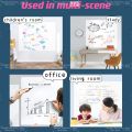 Whiteboard Wall Sticker - Premium Static Cling, No Damage to Wall, Easy to Clean and Reuse - Perfect for Home, School and Office. 