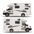 Car Two side RV Stripes Graphics Decals Car Stickers Vinyl Graphics for Caravan Travel Trailer Camper Van. 