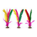 jianzi 23cm sack foot sports game kick feather kicking shuttlecocks 
New Feather Chinese Jianzi Foot Sports Game Kicking Shuttlecock 23cm
Chinese Traditional Sports Jianzi Toy Play Exercise Leg Muscle Strength and Body Flexibility Sport Kick Shuttlecock. 