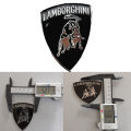 Lamborghini Lamborghini emblem logo badge metal emblem badge label logo Silver Color. 