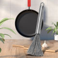 Stainless Steel Pan Brush Bowl Plate Long Handle Strong Decontamination Convenient Fast Sink Stove Kitchen Clean Tools. 