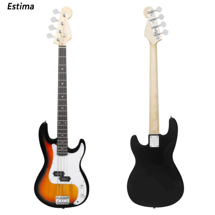 Electric Guitar Beginner Kit Rosewood Fingerboard 4 Strings Bass Accessories With Audio Picks Strap Guitar Bag Cable Wrench