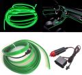 Car Led Lights with Fuse Protection for Automotive Flexible Neon Car Interior Decoration 12v Wire Led Light Strip-Green-3M. 