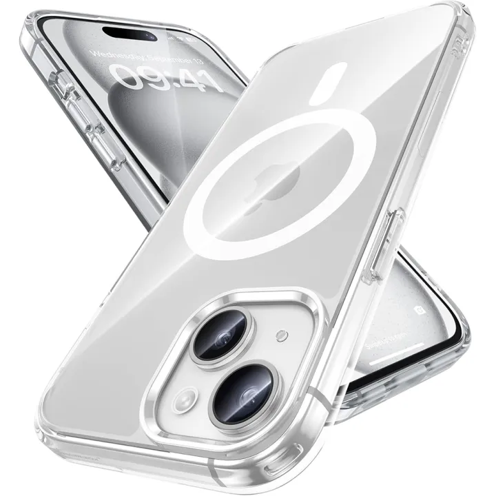 Magnetic For Magsafa Charging Case For iPhone 16 15 14 13 12 11 Pro XS Max XR SE 2 3 Mini Hybrid Silicone Hard Cover