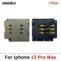 SIM Card Reader For Iphone 15 14 13 12 Pro Max Mini Plus Dual SIM Card Slot Socket Inner Adapter Flex Cable Replacement Parts. 