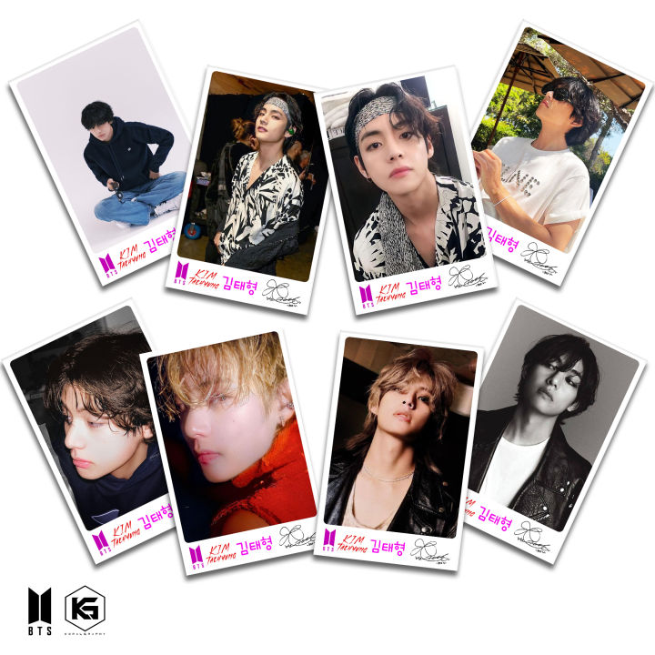 K-POP%20BTS%20Kim%20Taehyung%20%20High%20Quality%20Limited%20Edition%20Photocards%20with%20signature%20Collectible%20Glossy%20LOMO%20Cards%20by%20V%20Pack%2032pcs%20-%20Image%202