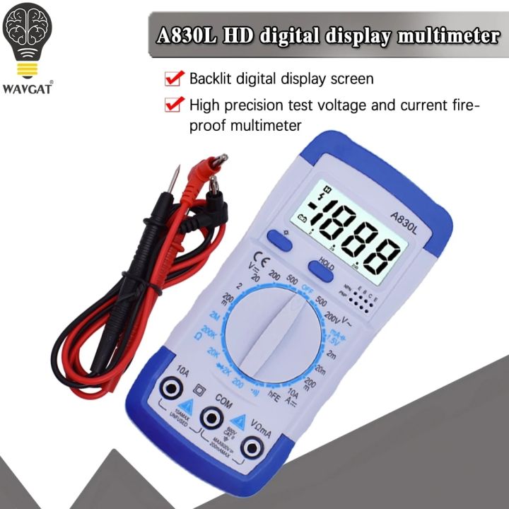 A830L LCD Digital Multimeter DC AC Voltage Diode Freguency ...