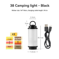 MOUNT Outdoor Portable Camping Light Hanging DIY Sticker Tent Light Mini Outdoor Waterproof Light. 