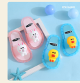 [35 Size/19.5Cm][Pink] Kids  Fashion Flat Sandals Cartoon LED Light Slippers Flip High Quality Sale Price. 