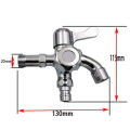 1 in 2 out Water Tap Bathroom 1l2inch Wall Mounted Wash Basin Mop Pool Faucet. 