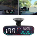 Car HUD Display 5 inch Car Digital Speedometer Compact with Fatigue Driving Alarm for All Vehicle. 