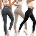 Crossover High Waist Autumn Gym Leggings Women Exercise Activewear Sporty Leggings Women 3Piece. 