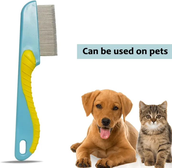 Metal%20Fine%20Tooth%20Nit%20Comb%20with%20Long%20Handle%20Professional%20Head%20Lice%20Comb%20for%20Detection%20and%20Nit%20Removal%20Tool%20for%20Kids,%20Adults,%20and%20Pets%20-%20Image%204