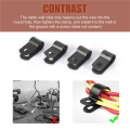 1000 Pcs 1/4 Inch Black Nylon R-Type Cable Clips for Mounting Indoor Outdoor Rope Light Electrical Wire Clamp Fastener. 