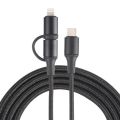 Type C to Type C or Lighting 2 in 1 Multi Fast Charging Cable. 