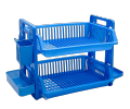 Plastic Plate Holder / Dish Rack Premium Quality 2 Layers Multi-Purpose Kitchen Organizer. 