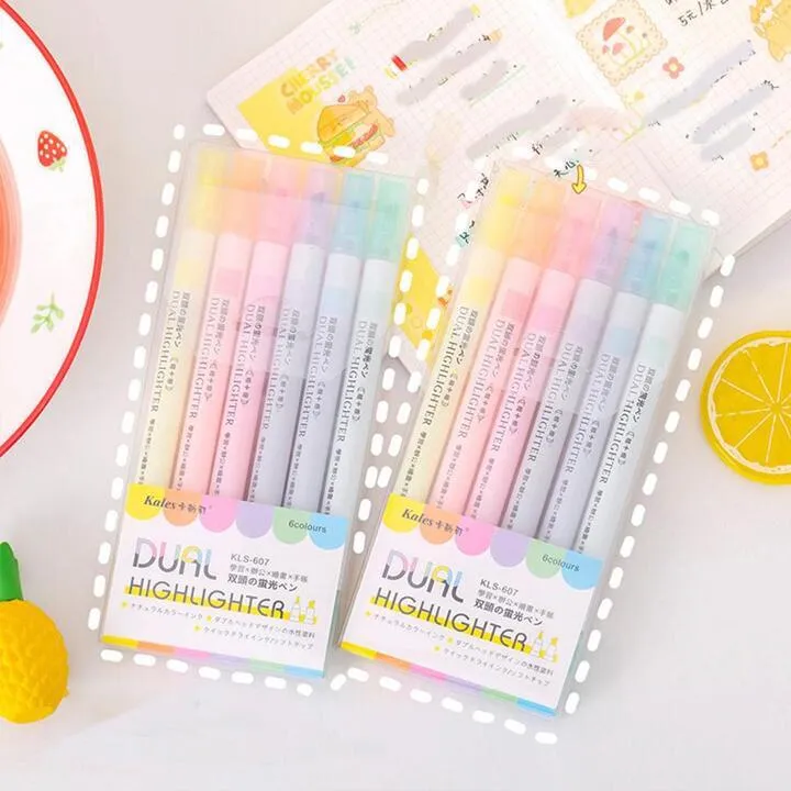 Twin%20pen%20highlighter%20set%20of%206%20(Double%20Side%20Highlighter%20Pen)%20-%20Image%203