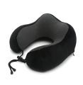 U Shaped Memory Foam Neck Pillows Soft Travel Pillow Massage Neck Pillow Sleeping Airplane Pillow Cervical Healthcare Bedding Blackpillow. 