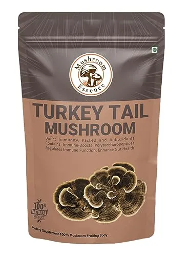 Turkey Tail Mushroom-40g Nutrient-Rich and Naturally Dried mushroom for Immune Support and Wellness (FROM INDAI)SAB