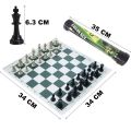 Chess Game Set Portable Outdoor Chess Game Shoulder Straps Travel Plastic Chess Set. 