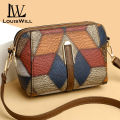 LouisWill Women's Bag Shoulder Bag Cross-body Bag Messenger Bag Bohemian Style Bag Splicing Contrast Colors Design Large Capacity Adjustable Shoulder Straps Dual Zipper Design. 