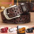 Ladies Belt Pin Buckle Women Hollow Faux Leather Belt. 