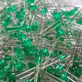 100pcs 3mm LED Diffused Green Color LED Bulbs Light Emitting Diodes. 